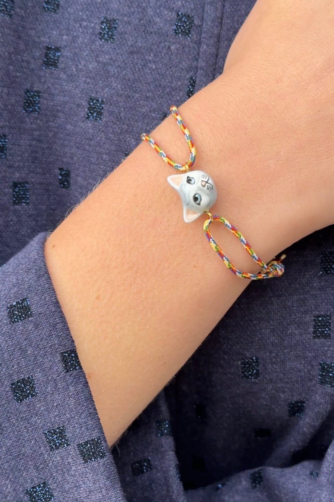 BRACCIALE MULTICOLOR GATTO