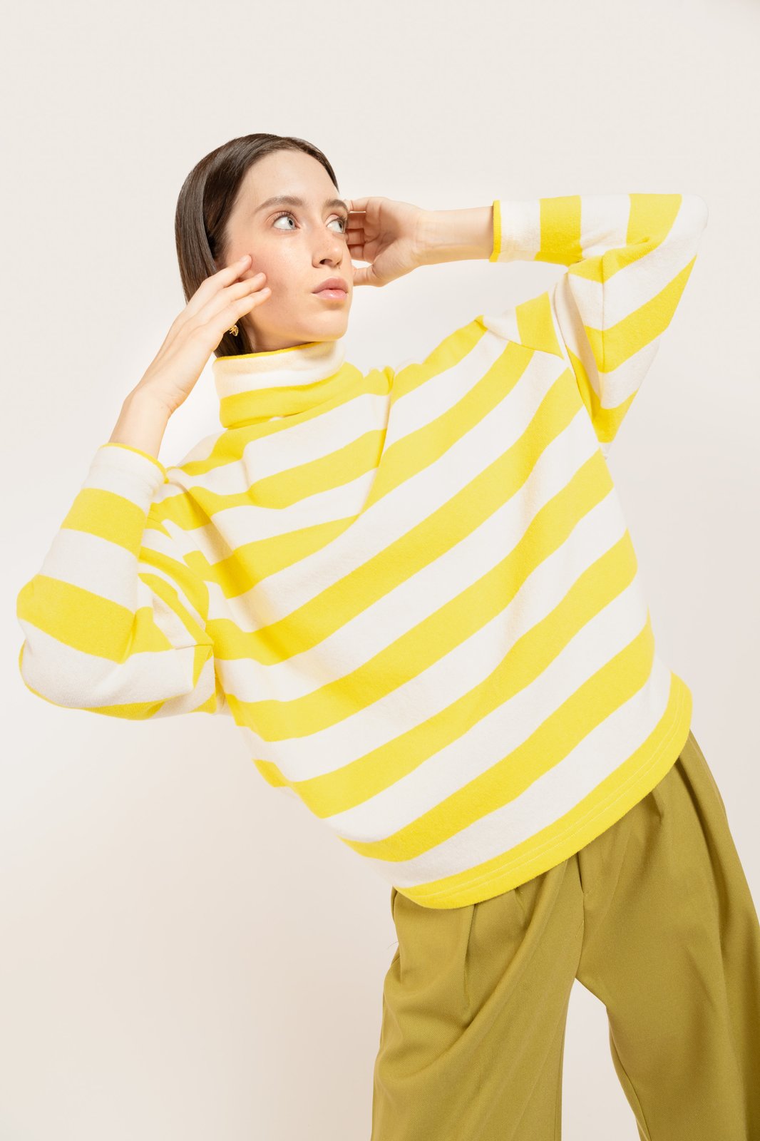 MAGLIA MADRID STRIPES GIALLO/PANNA €148 - 50%