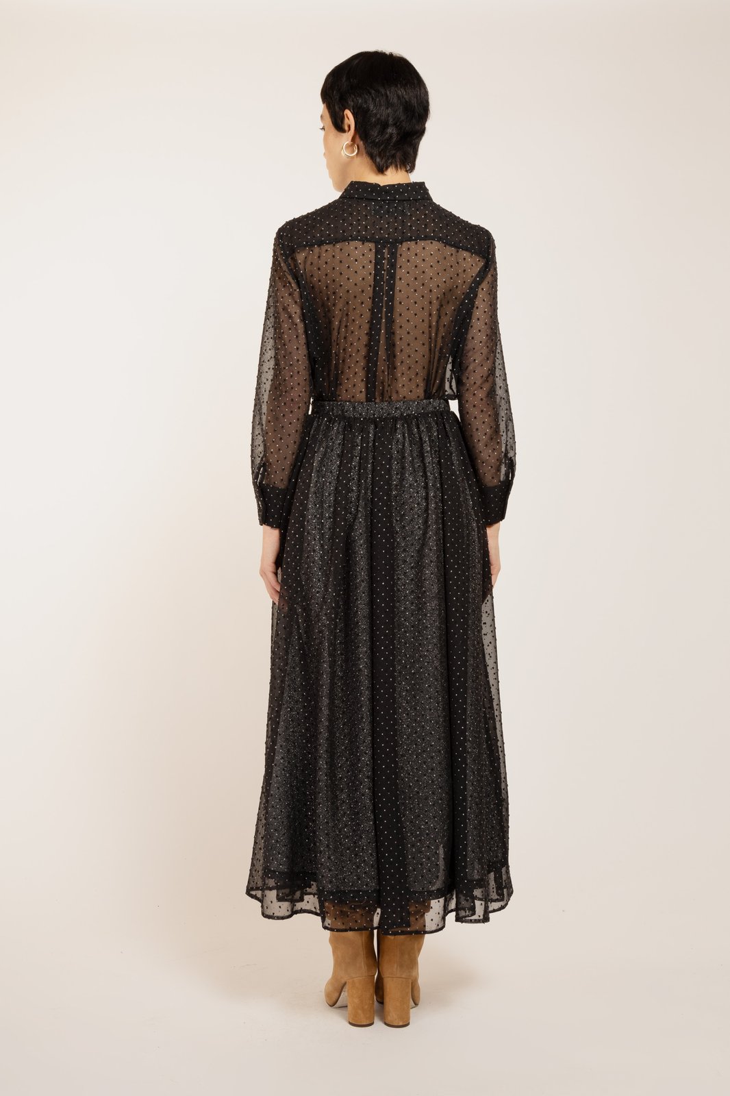 GONNA GLADYS PLUMETY NERO €175 - 50%