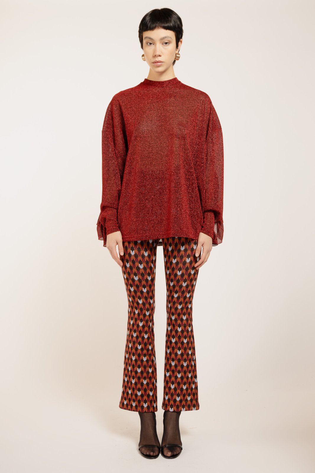 MAGLIA MALLORY LUREX ROSSO €151 - 50%