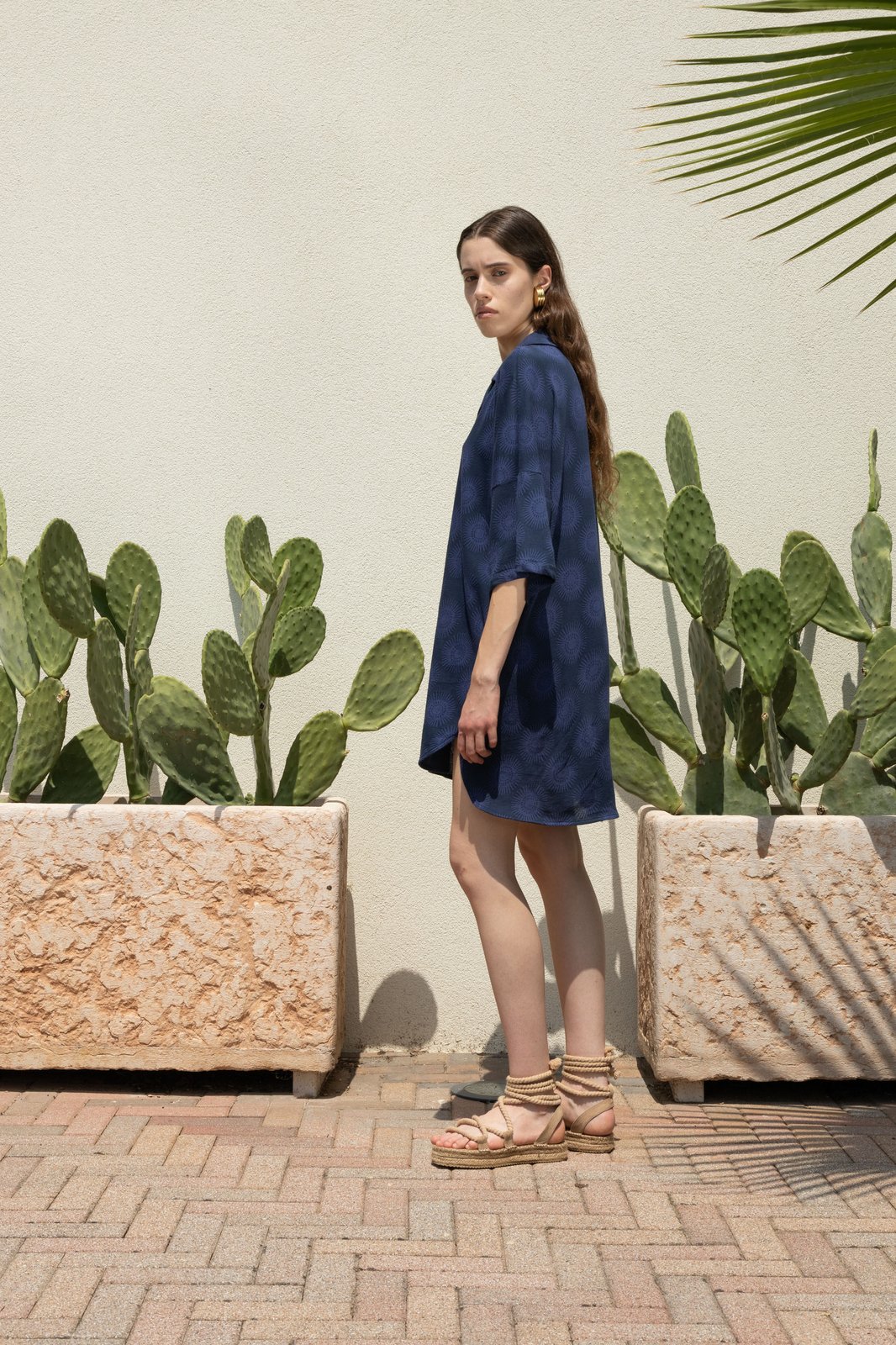 CAMICIA MICHELLE SOLE BLU €172 - 50%