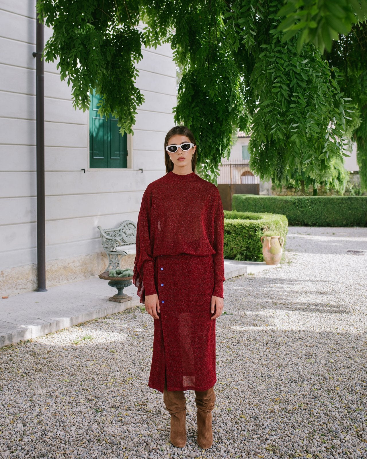 GONNA GISELLE LUREX ROSSO €137 - 50%