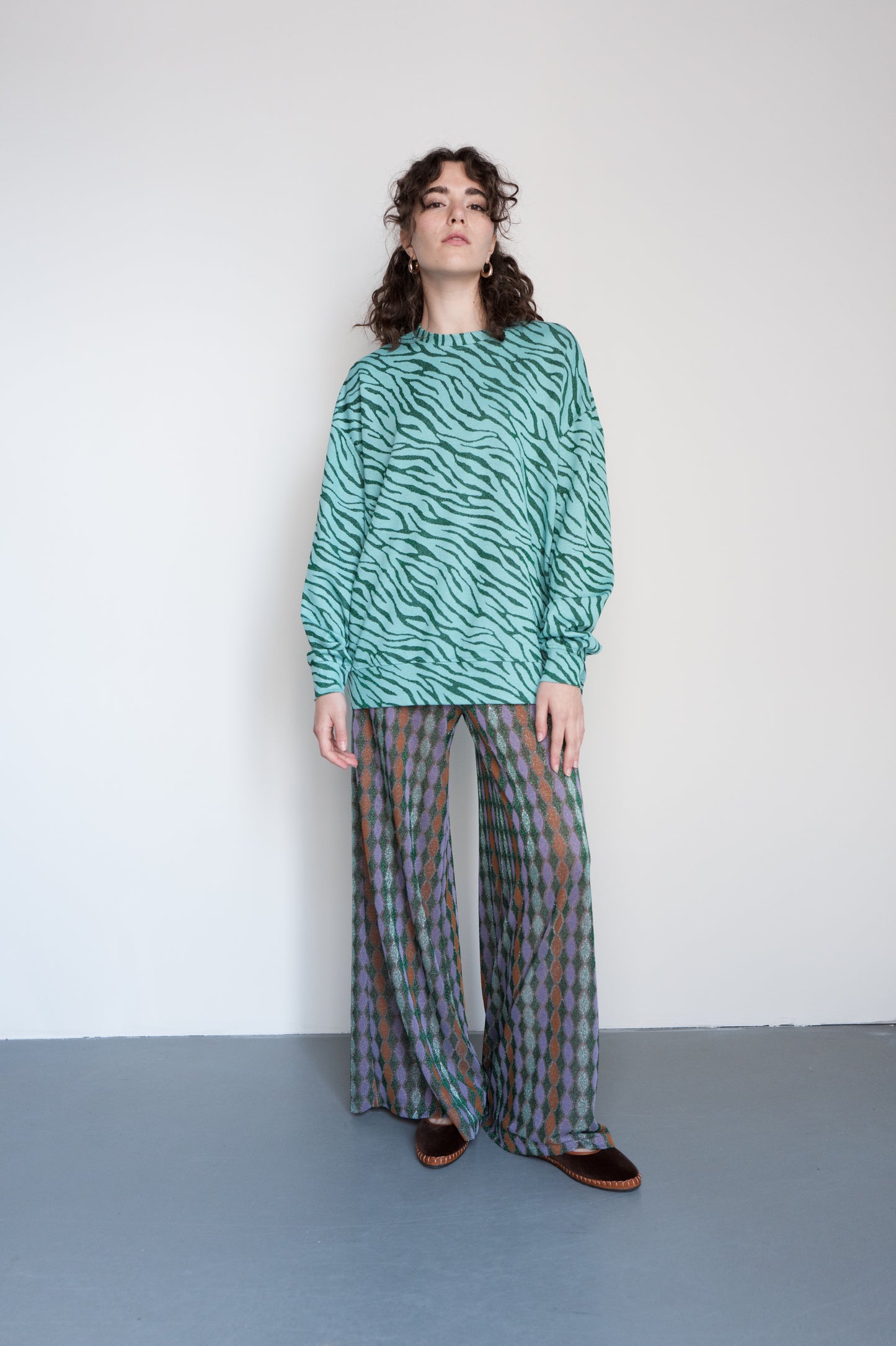 MAGLIA MELODIE ZEBRA ZAFFIRO