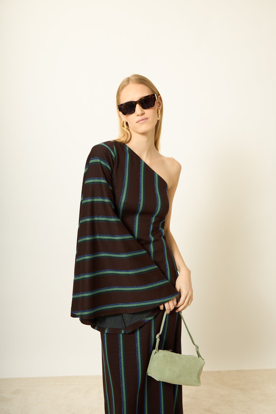 ABITO AMAIA RIGHE MARRONE €235 - 50%