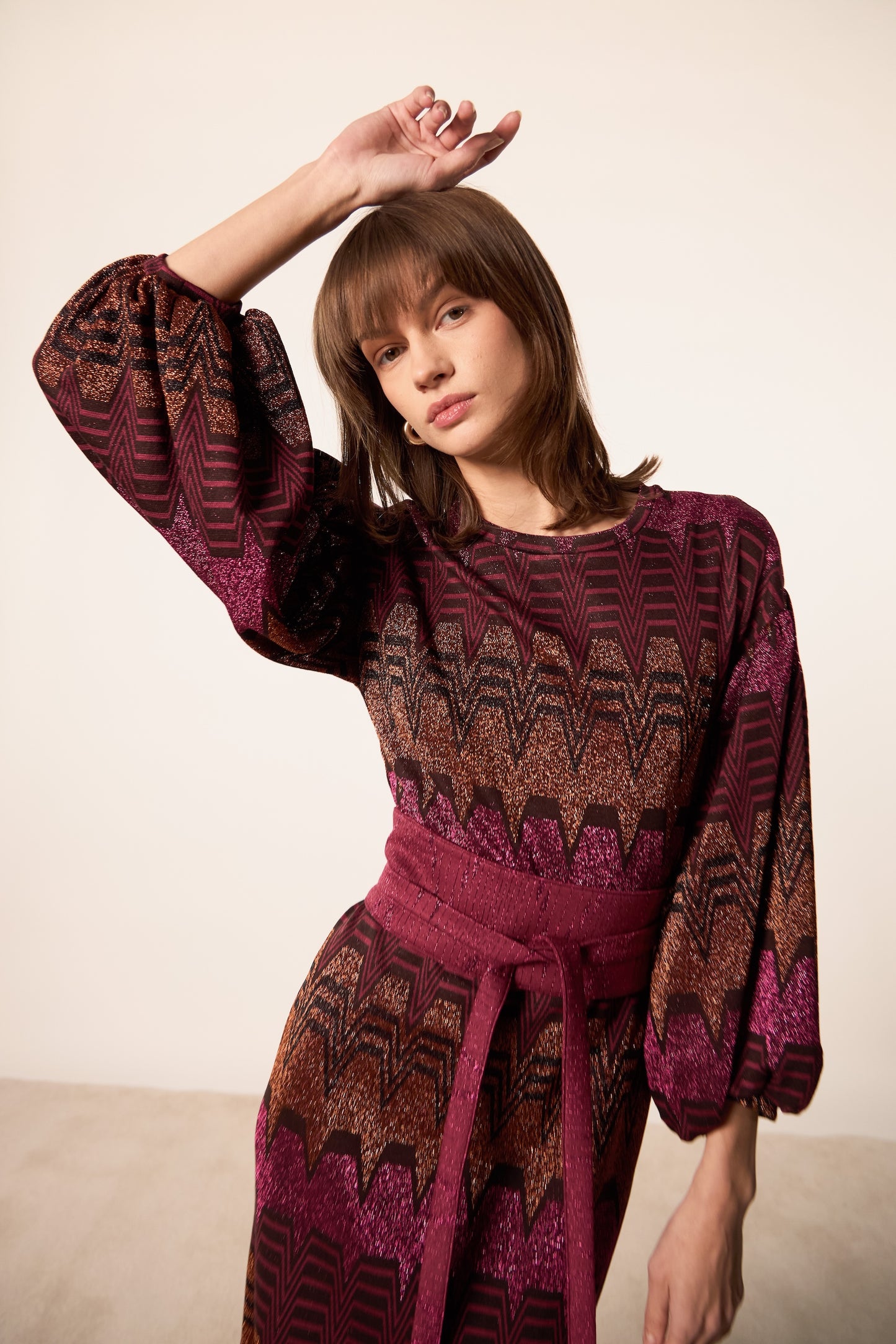 CINTURA OBI CORDA BORDEAUX