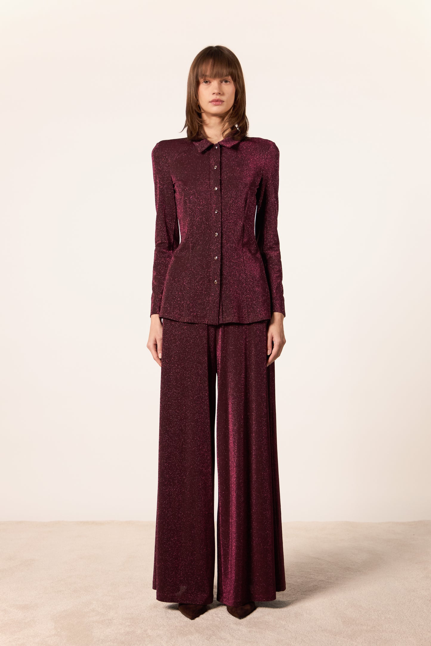 CAMICIA MILOU PLIX MARRONE