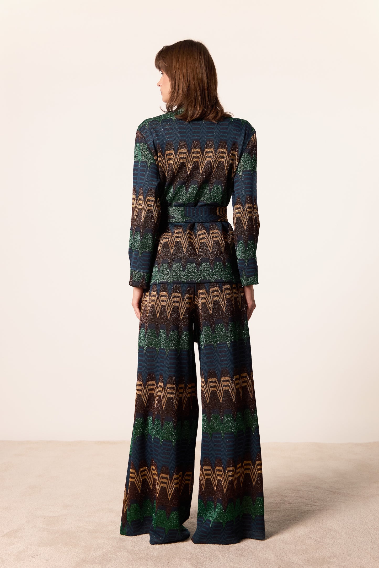 CARDIGAN MARYLIN TRAPEZIO MULTI BLU