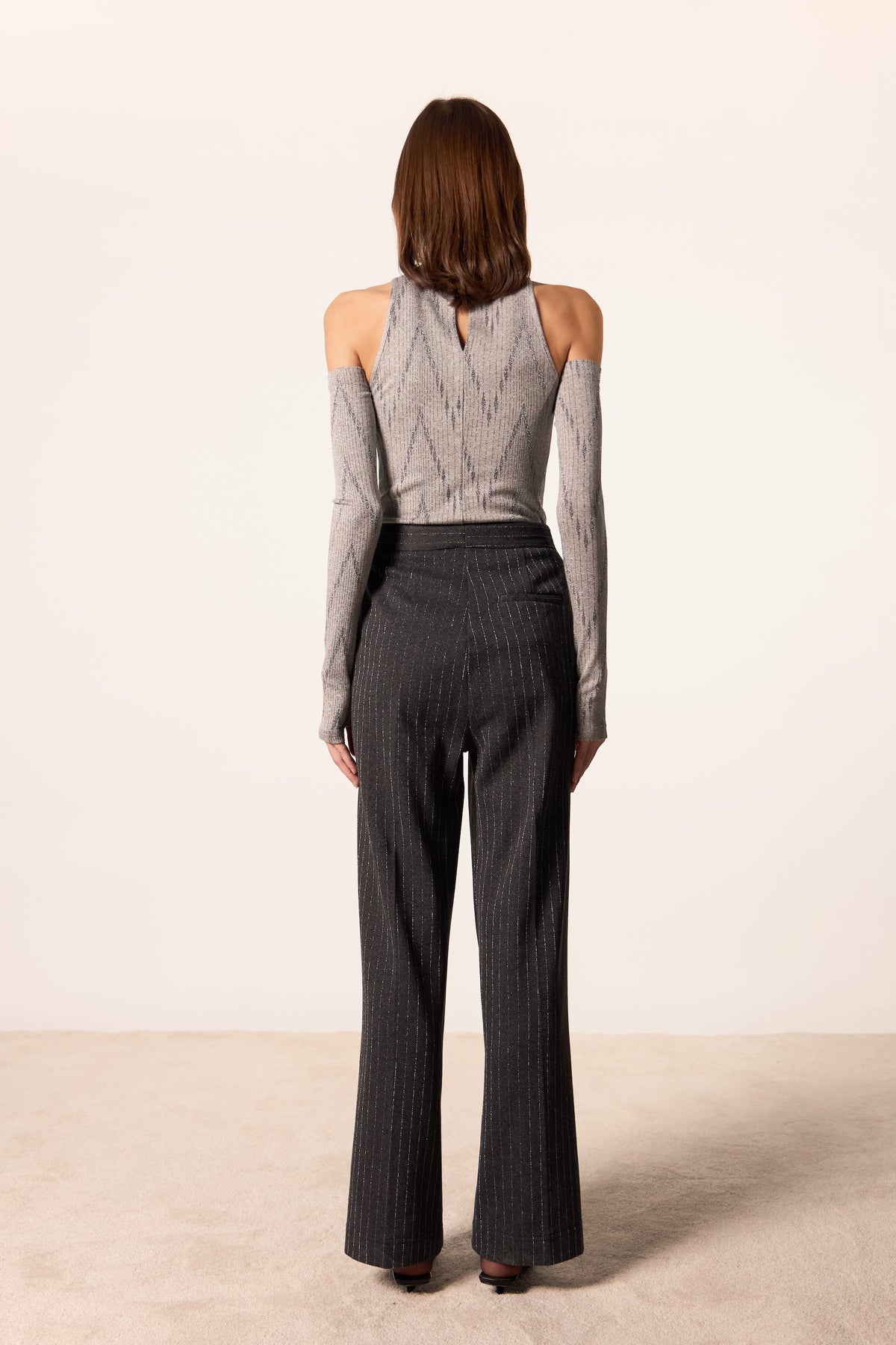 PANTALONE PAMPLONA GESSATO ANTRACITE