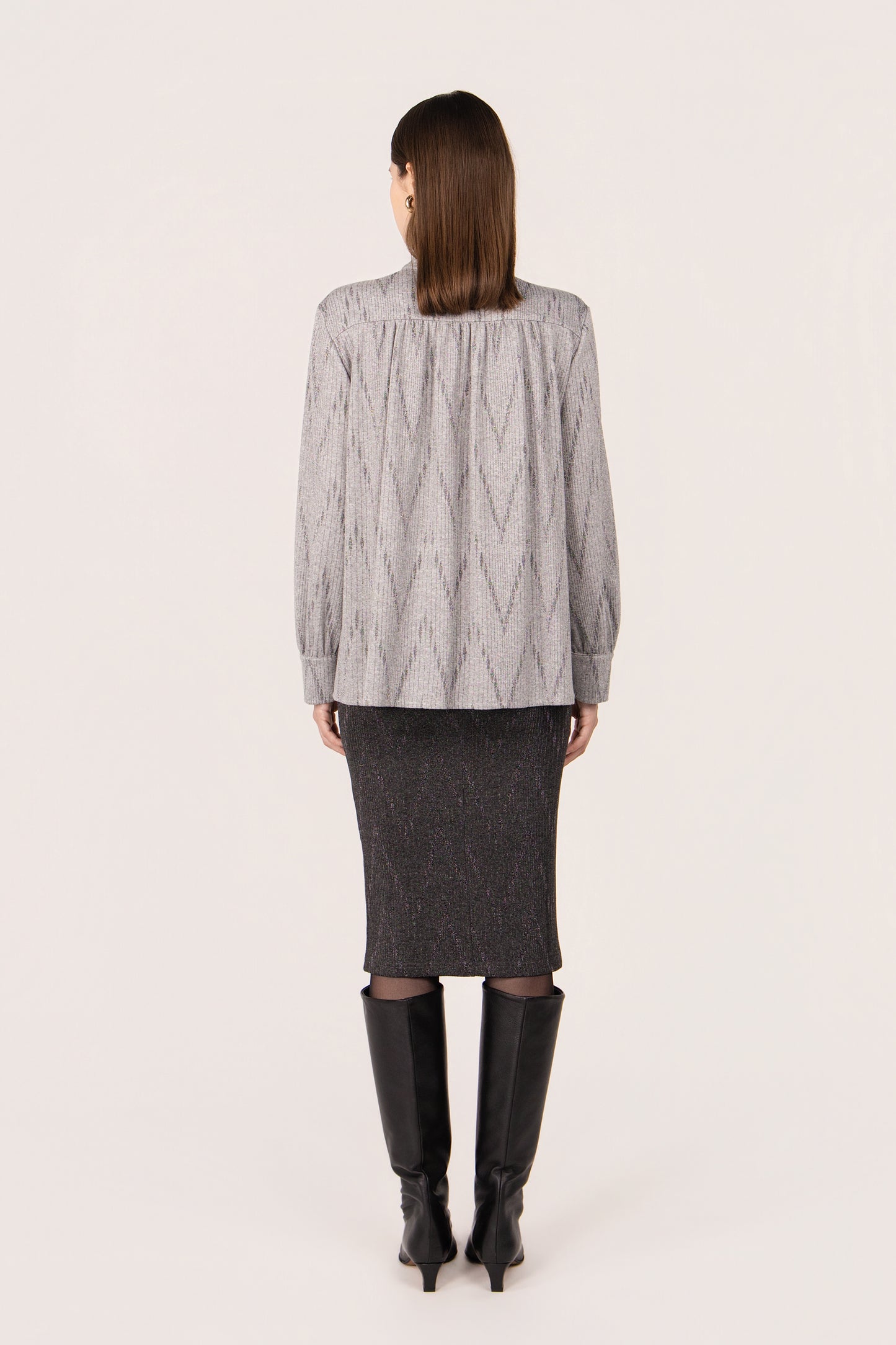 CAMICIA MARIELA CORDA GRIGIO