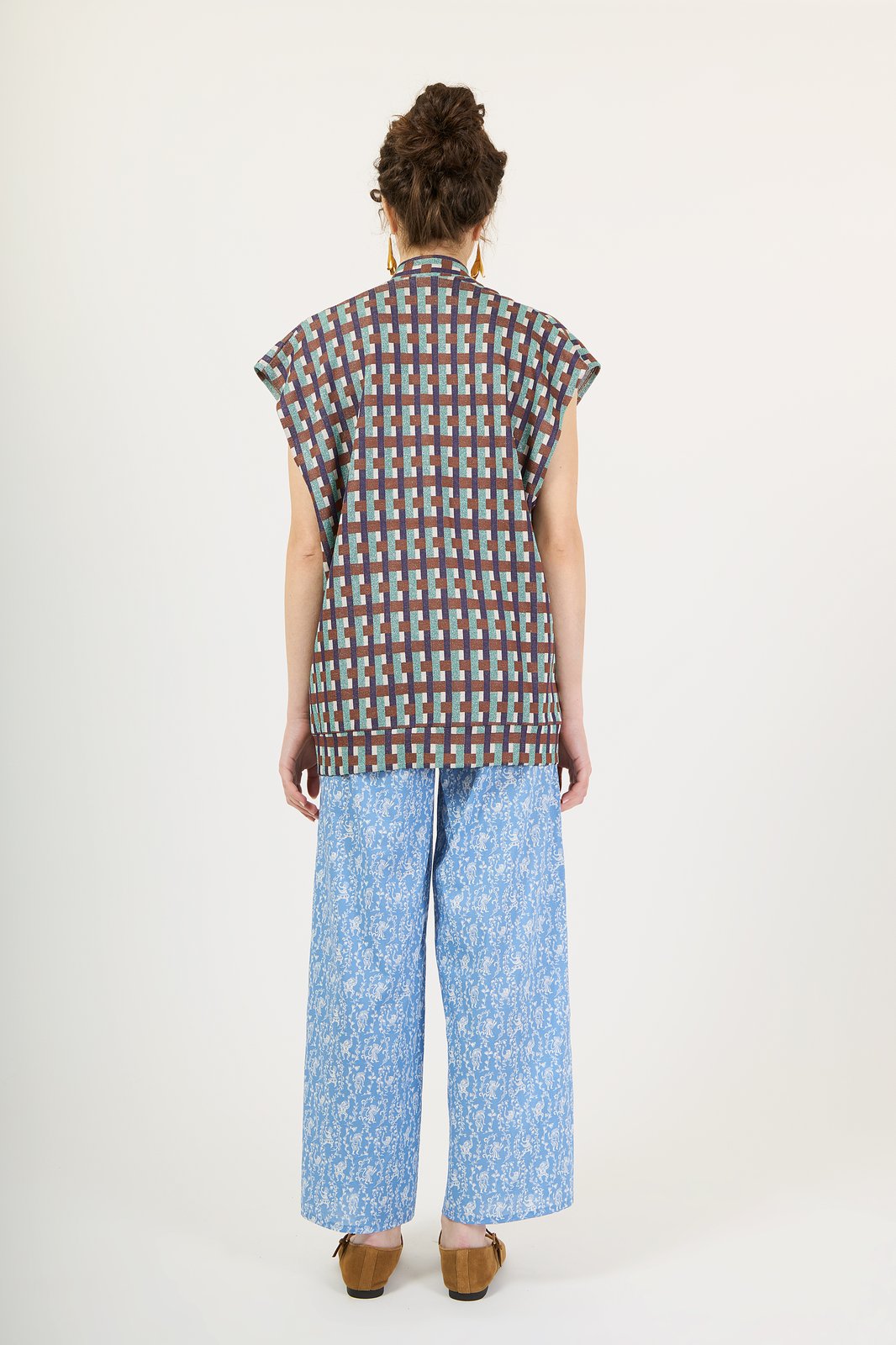 PANTALONE PERÙ ORIENT AZZURRO €187 - 50%