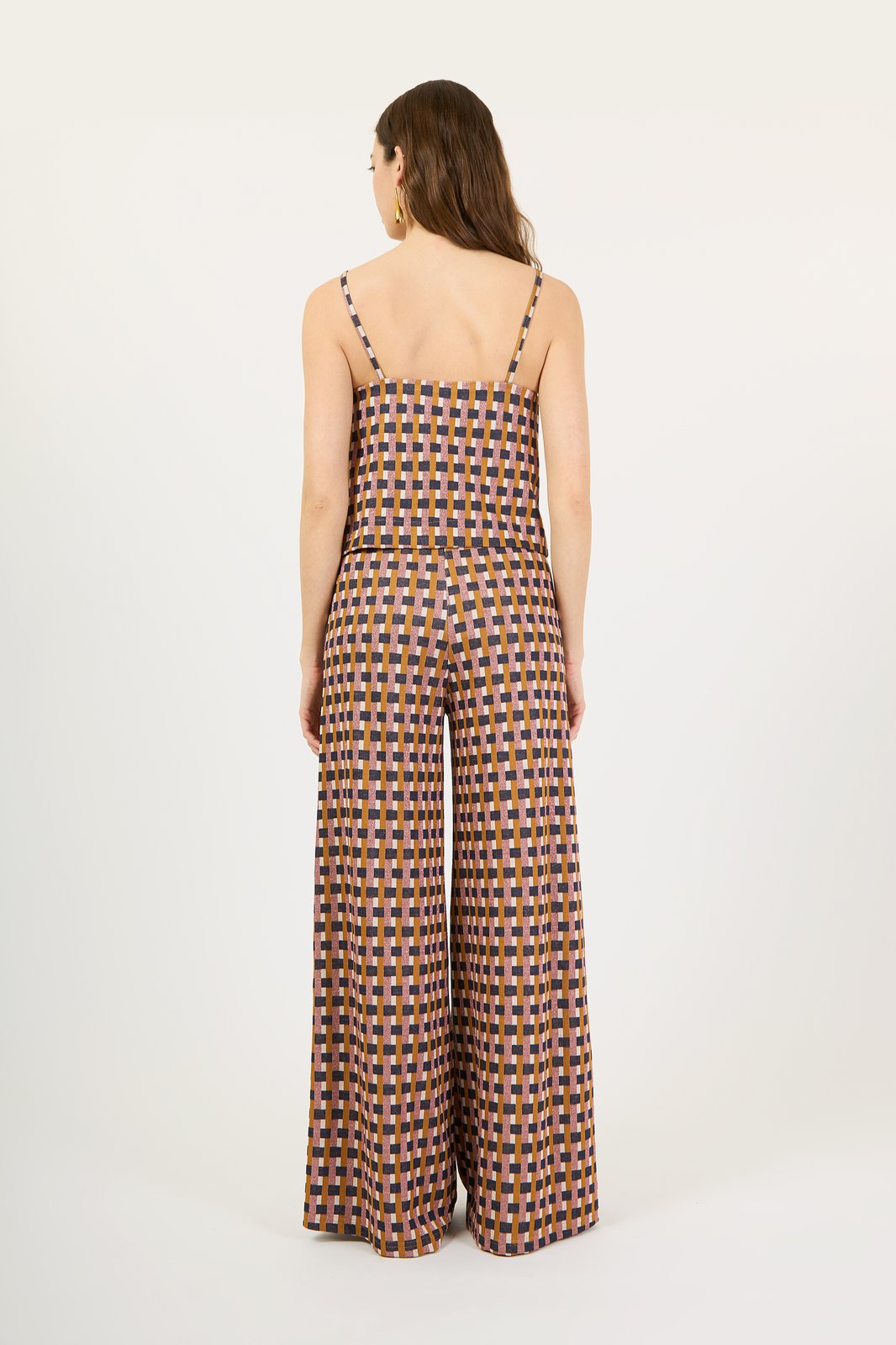 TOP MANILA GEOMETRIC ROSA