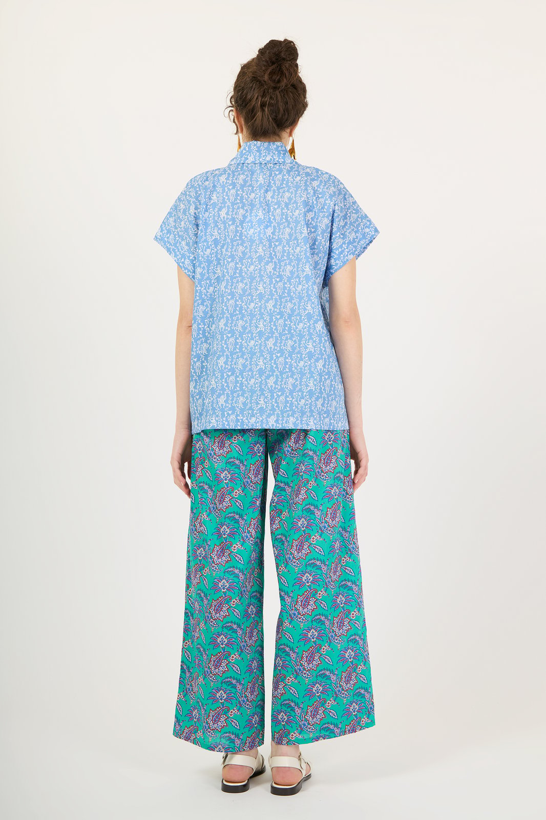 CAMICIA MESSICO ORIENT AZZURRO €187 - 50%