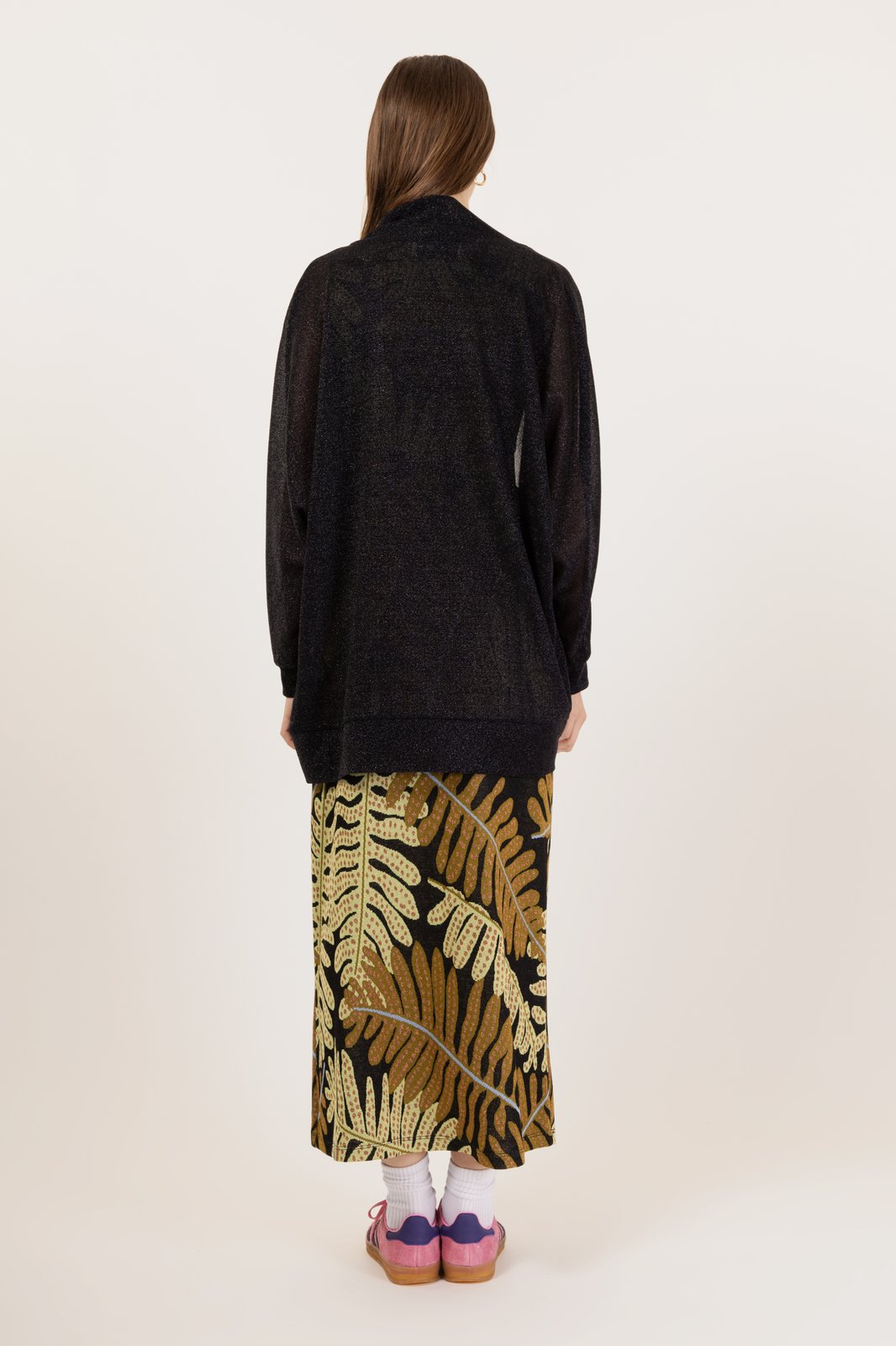 CARDIGAN MALDIVE LUREX NERO €157 -50%