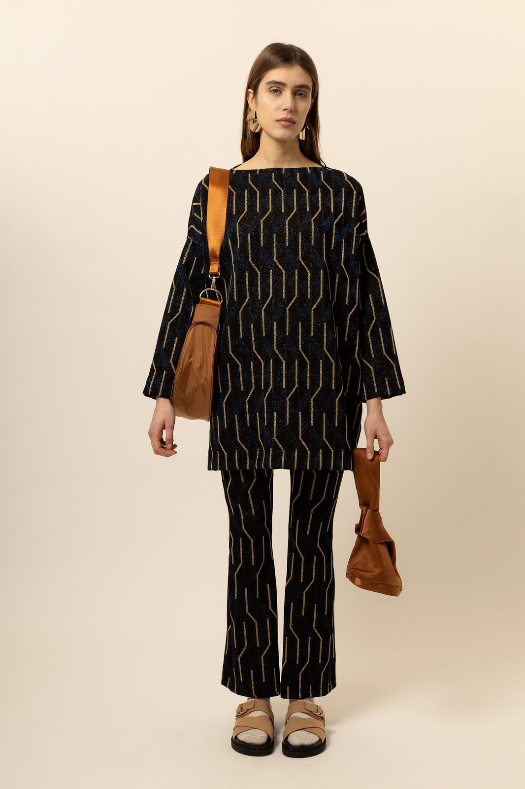 PANTALONE PORTOGALLO ARROW NERO €162 -50%