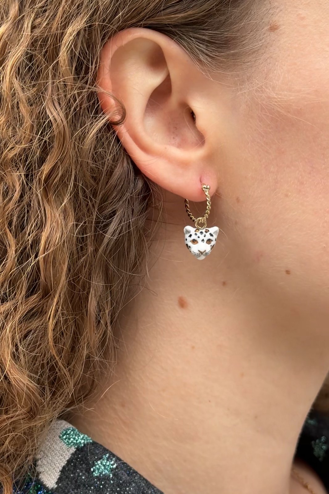 HOOP MINI LEOPARDO