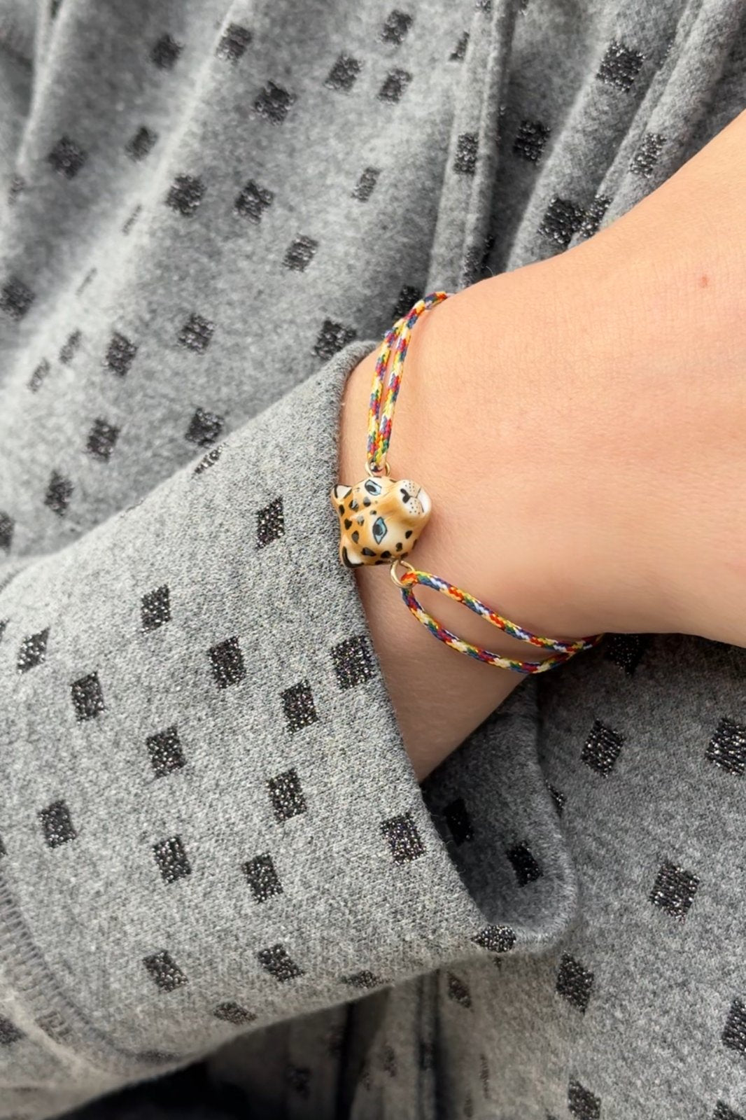 BRACCIALE MULTICOLOR LEOPARDO
