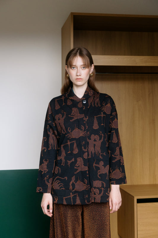 CARDIGAN GIRL HOROSCOPE BROWN