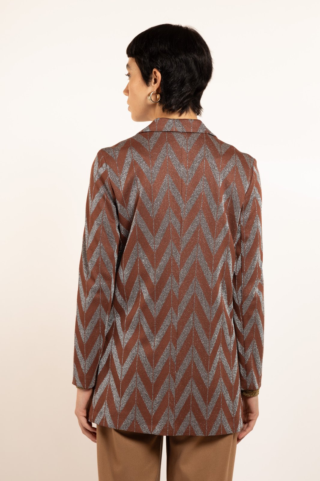 GIACCA CARAIBI ZIG ZAG NOCE €234 - 50%