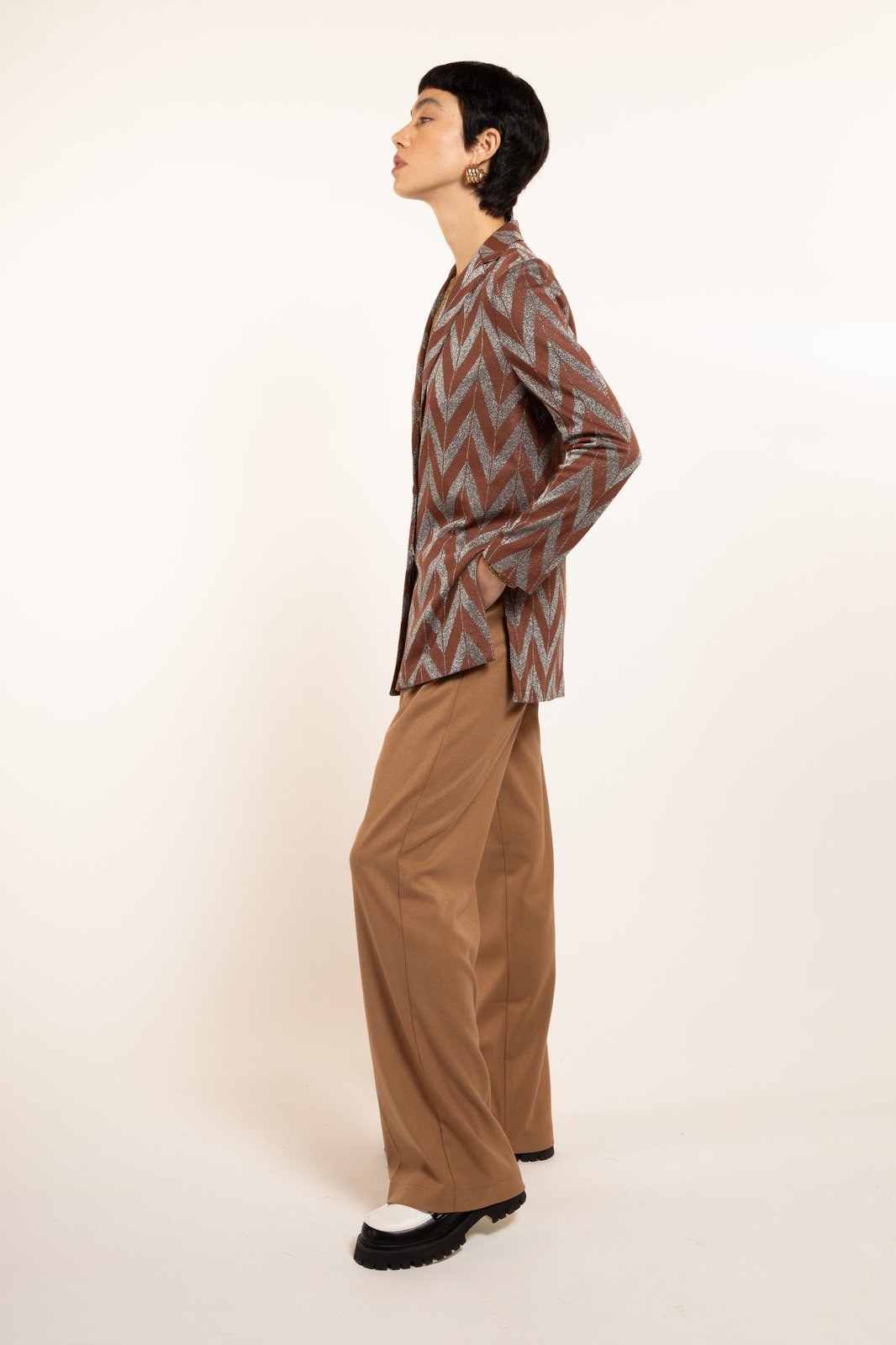 GIACCA CARAIBI ZIG ZAG NOCE €234 - 50%