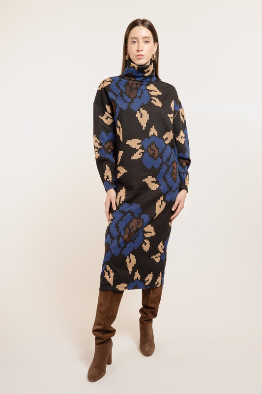 ABITO AVIGNON MAXI ROSA NERO €186 - 50%