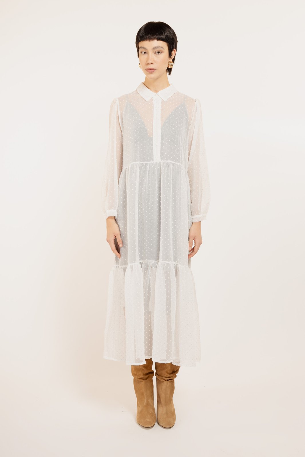 ABITO ALGERI PLUMETY BIANCO €240 - 50%