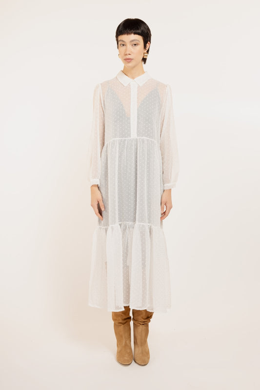 ABITO ALGERI PLUMETY BIANCO €240 - 50%