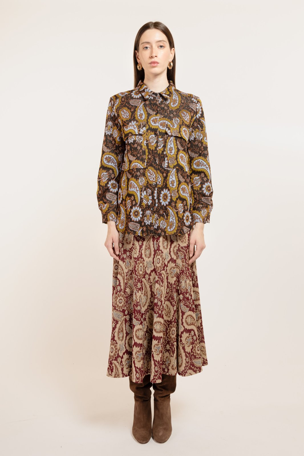 CAMICIA MABEL CACHEMIRE NERO €167 - 50%