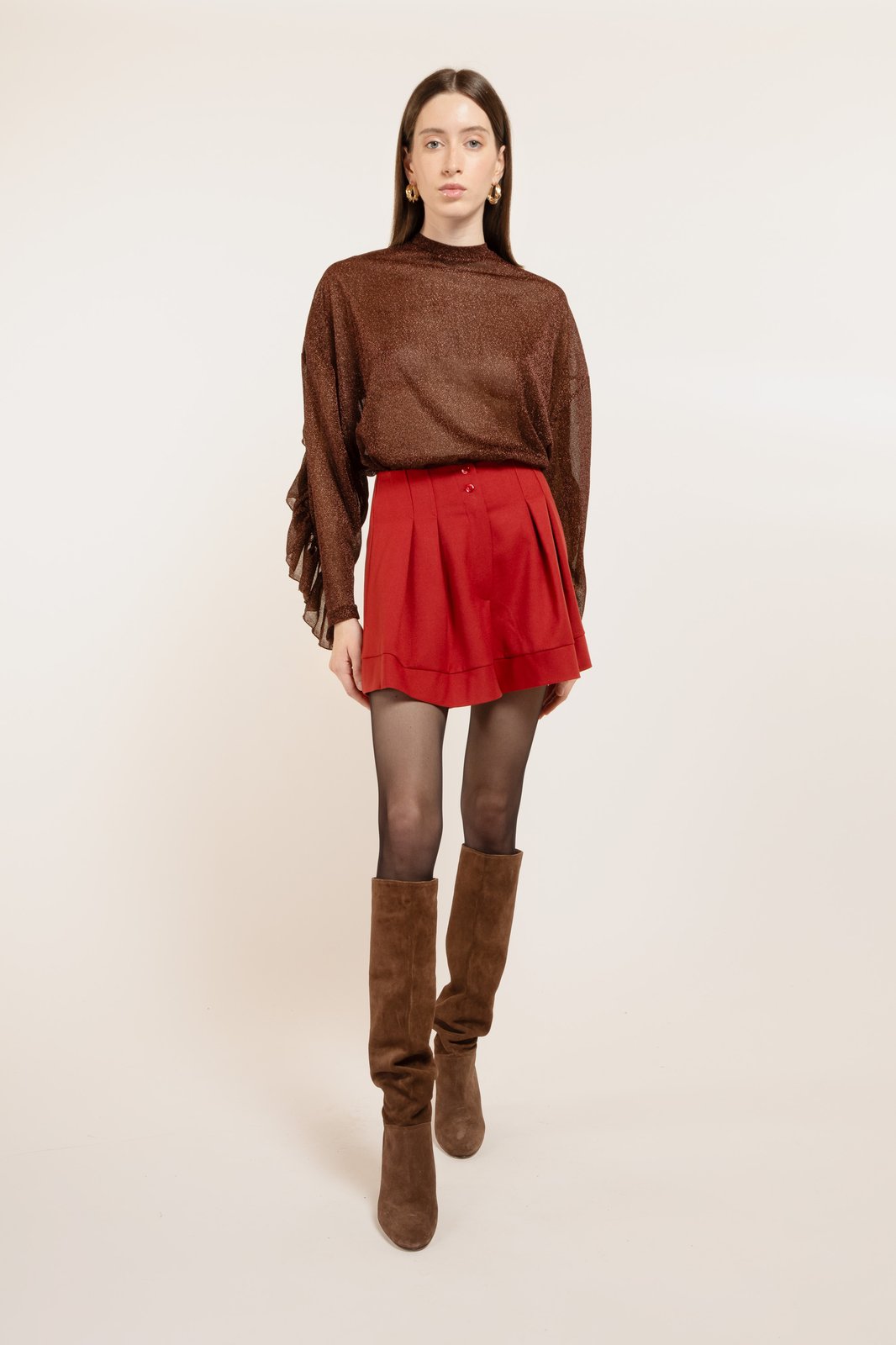 SHORT SANTORINI TWILL RUST €140 - 50%
