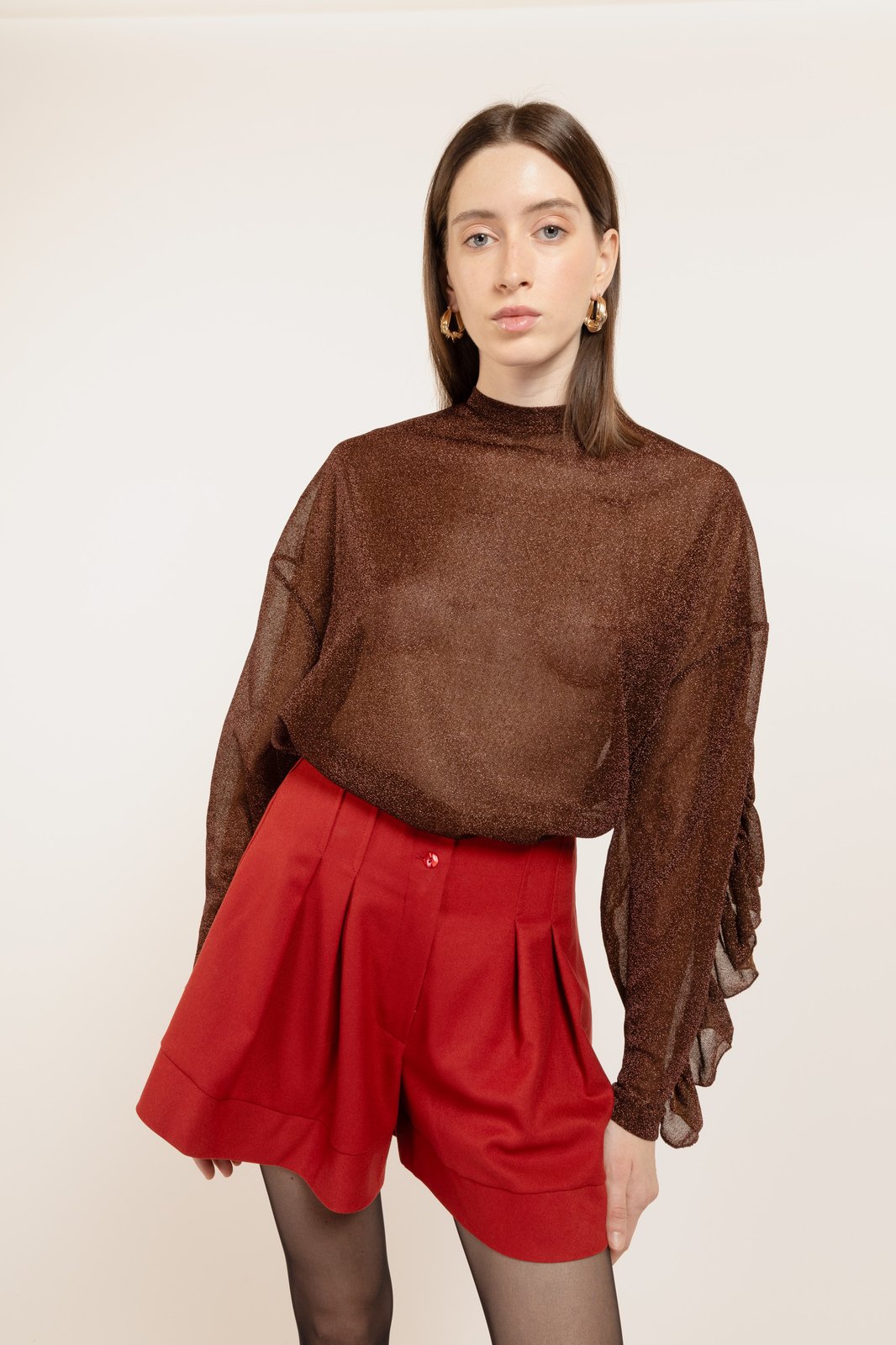 SHORT SANTORINI TWILL RUST €140 - 50%