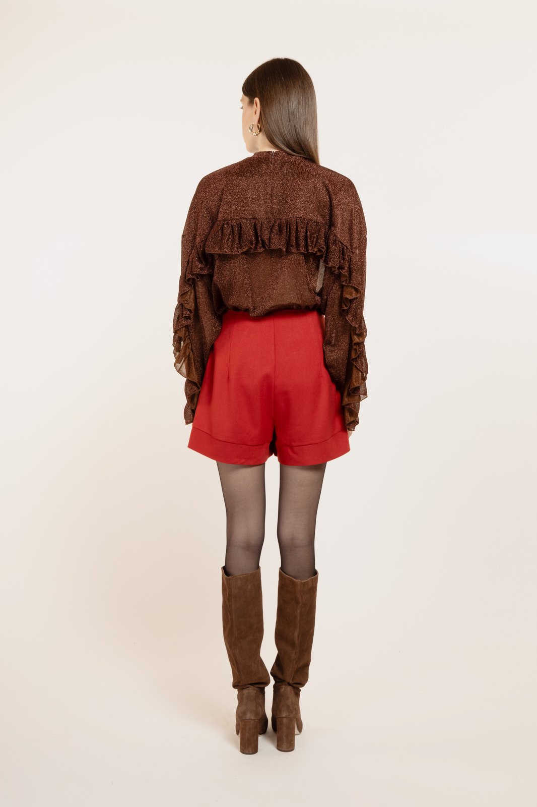 SHORT SANTORINI TWILL RUST €140 - 50%