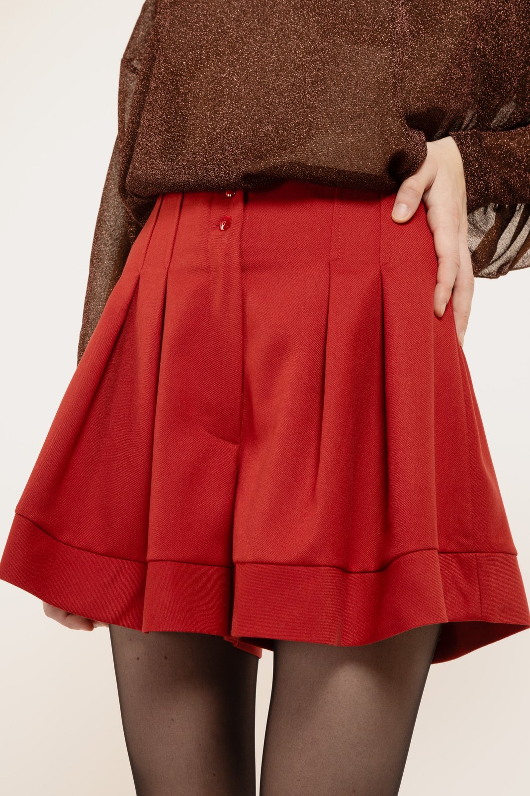 SHORT SANTORINI TWILL RUST €140 - 50%
