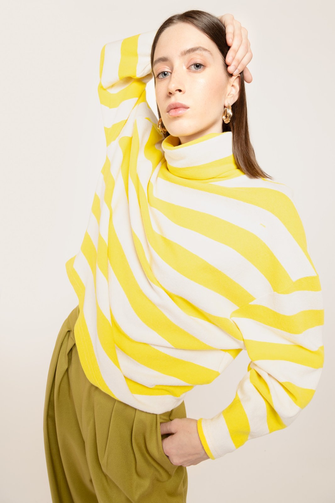 MAGLIA MADRID STRIPES GIALLO/PANNA €148 - 50%