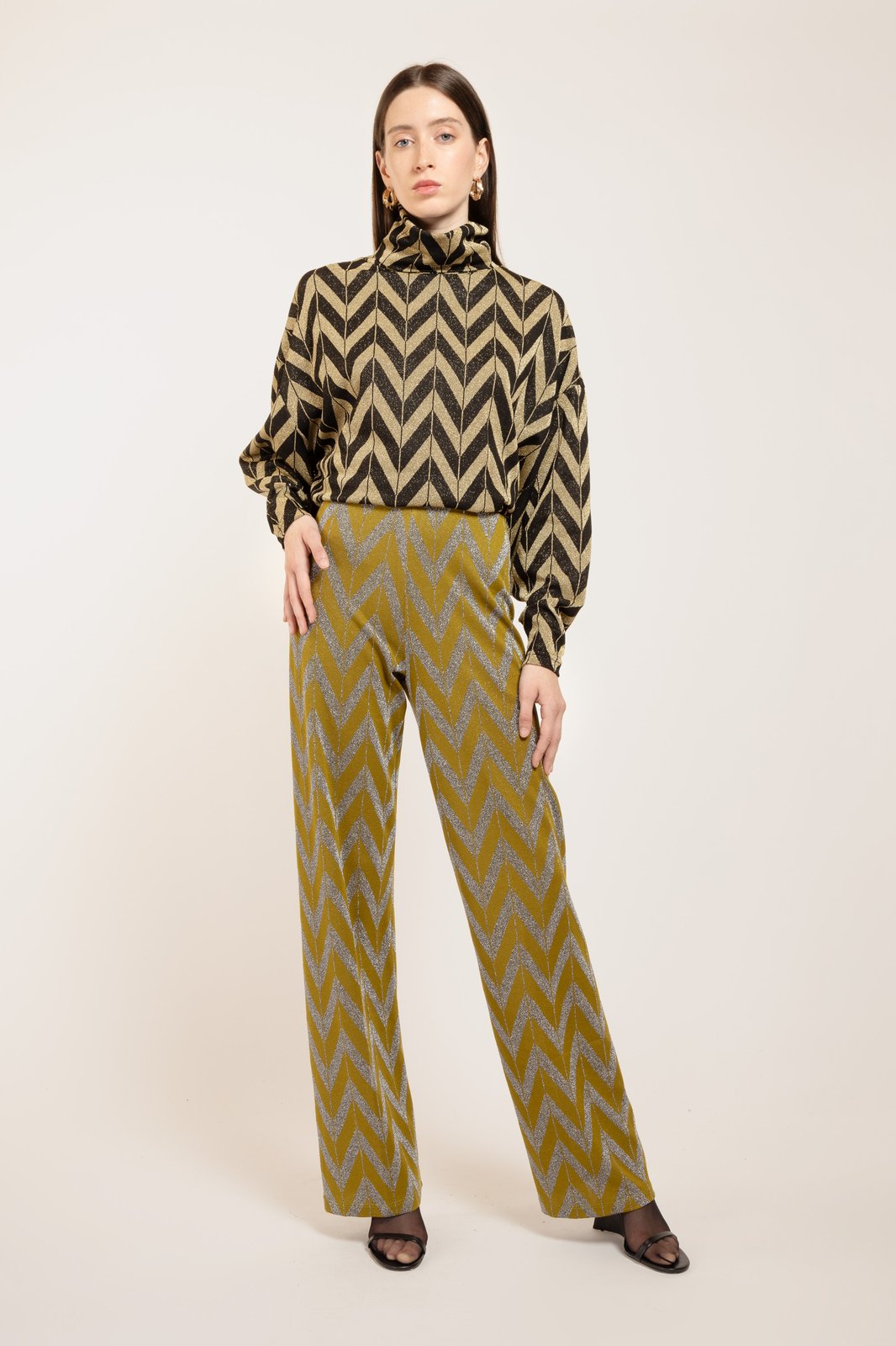 PANTALONE POLINESIA ZIG ZAG FOGLIA €151 - 50%