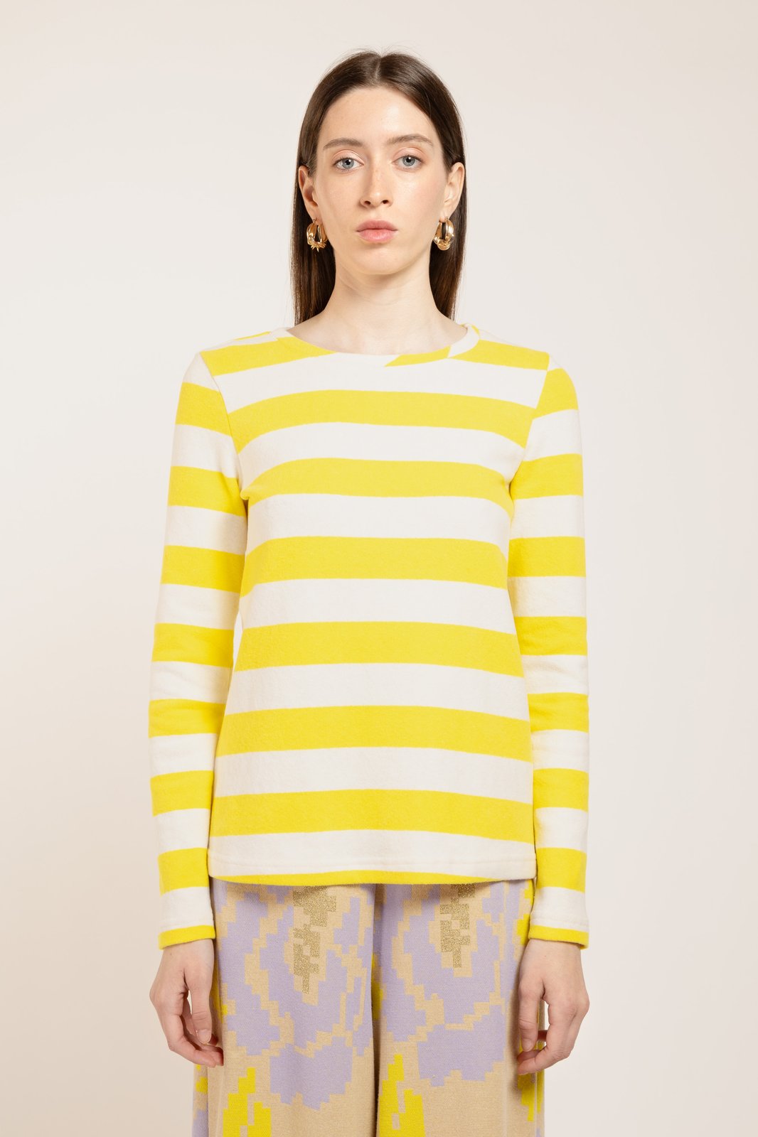 MAGLIA MADAGASCAR STRIPES GIALLO/PANNA €105 - 50%