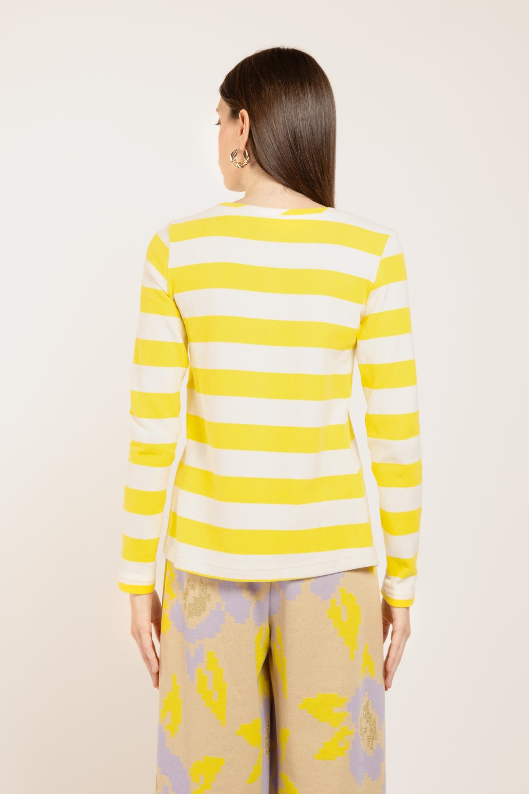 MAGLIA MADAGASCAR STRIPES GIALLO/PANNA €105 - 50%