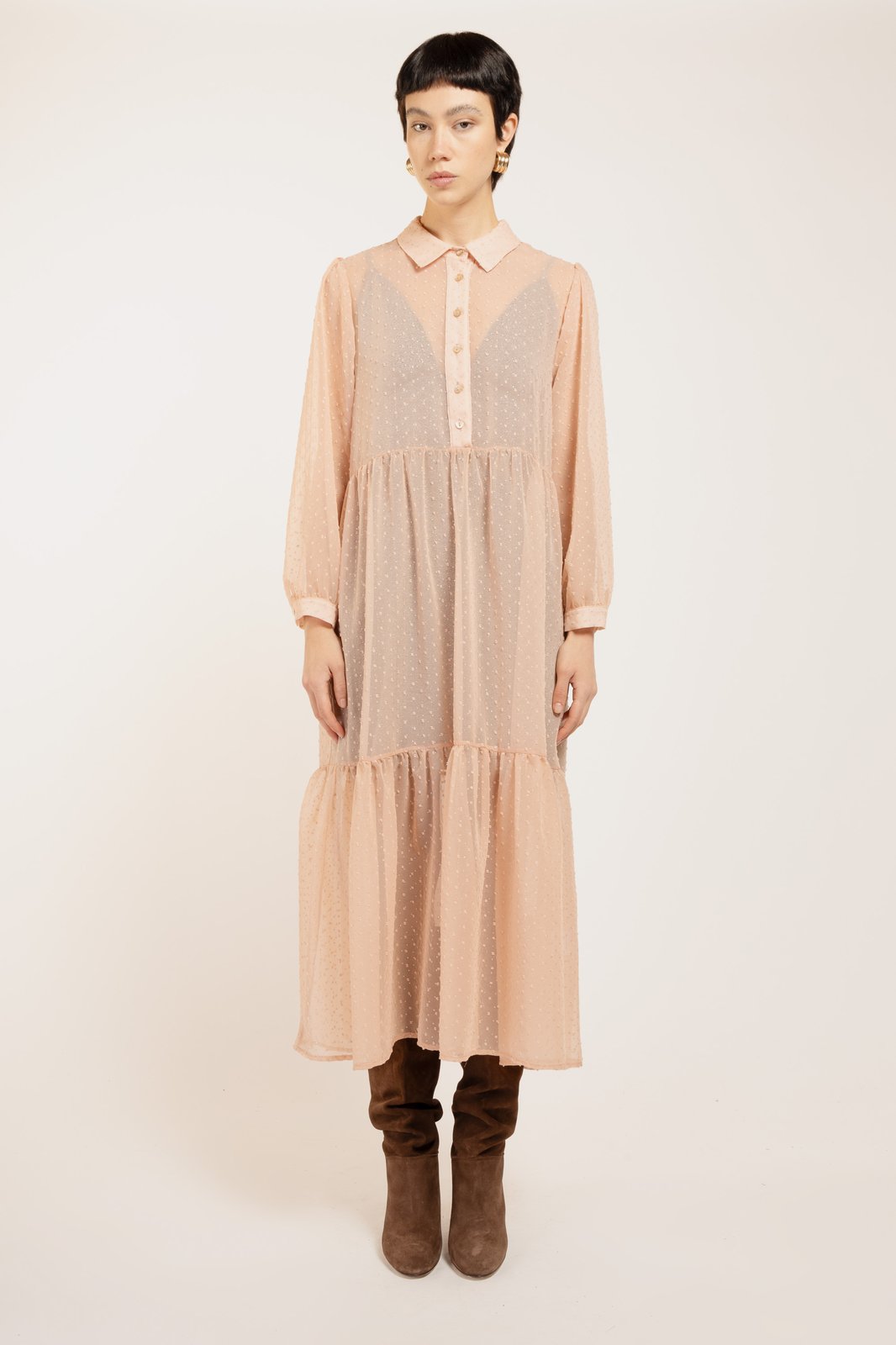 ABITO ALGERI PLUMETY BLUSH €240 - 50%