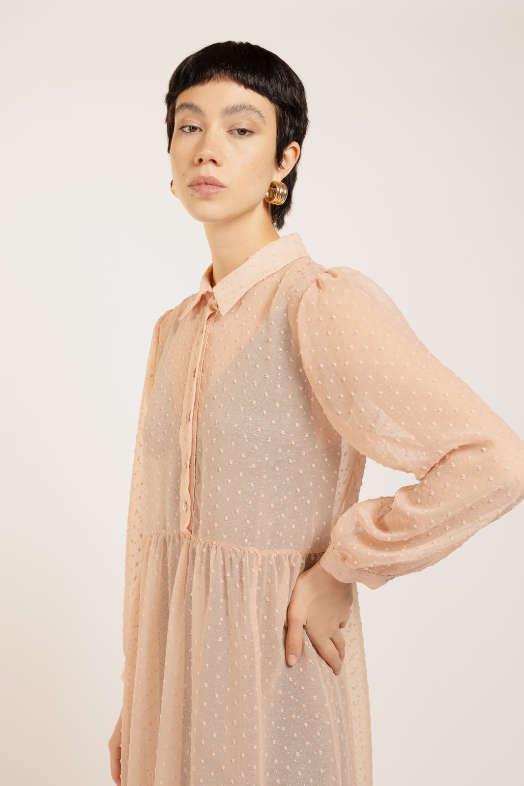 ABITO ALGERI PLUMETY BLUSH €240 - 50%