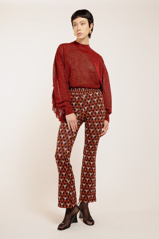 PANTALONE PORTOGALLO MAIOLICA VINO €151 - 50%