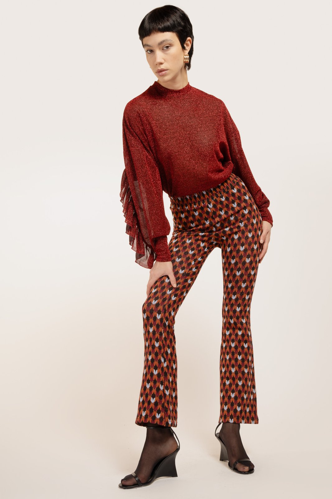PANTALONE PORTOGALLO MAIOLICA VINO €151 - 50%