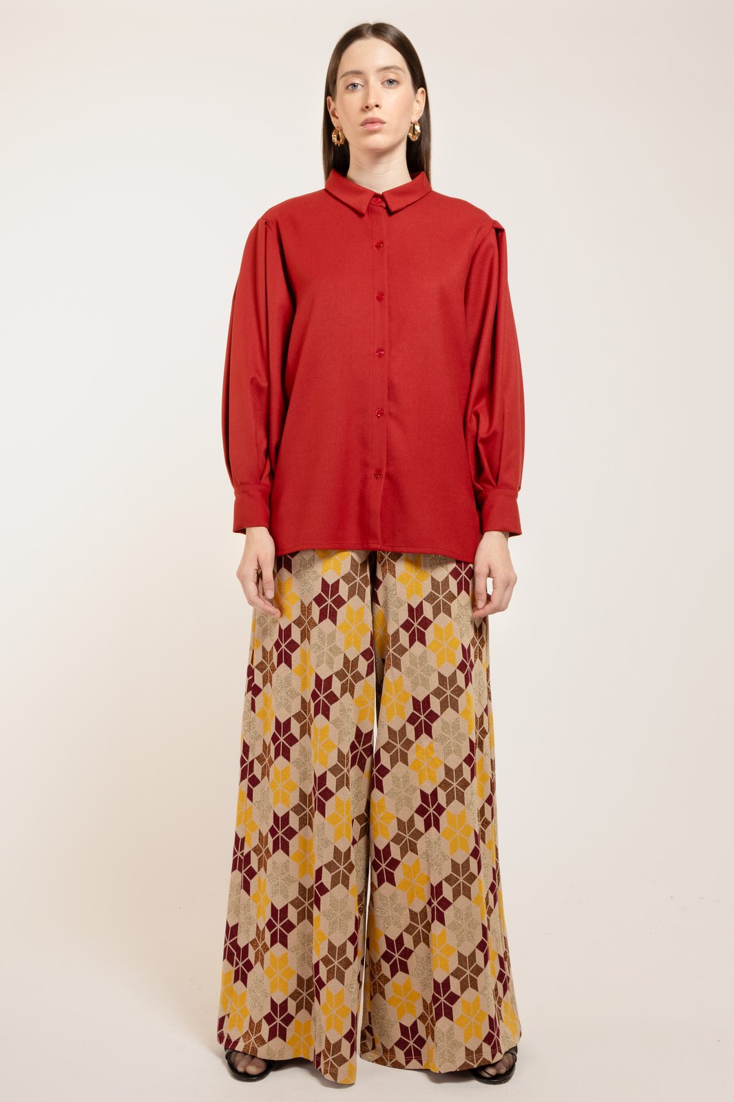 CAMICIA MEDEA TWILL RUST €148 - 50%