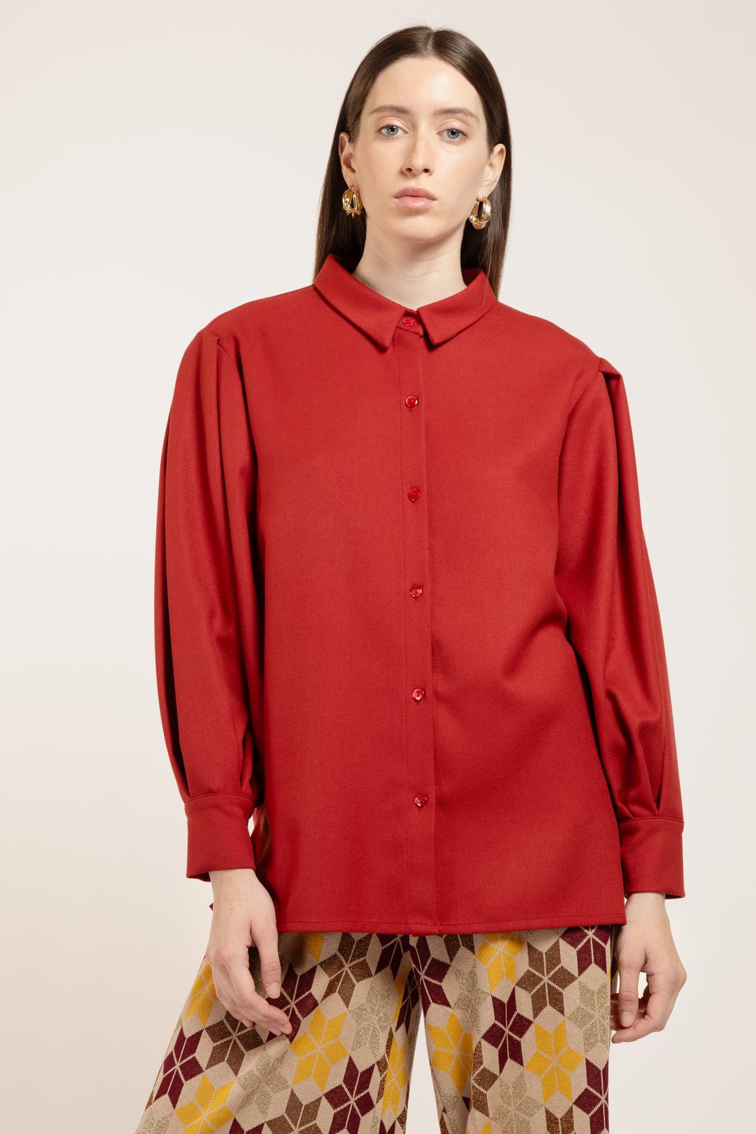 CAMICIA MEDEA TWILL RUST €148 - 50%