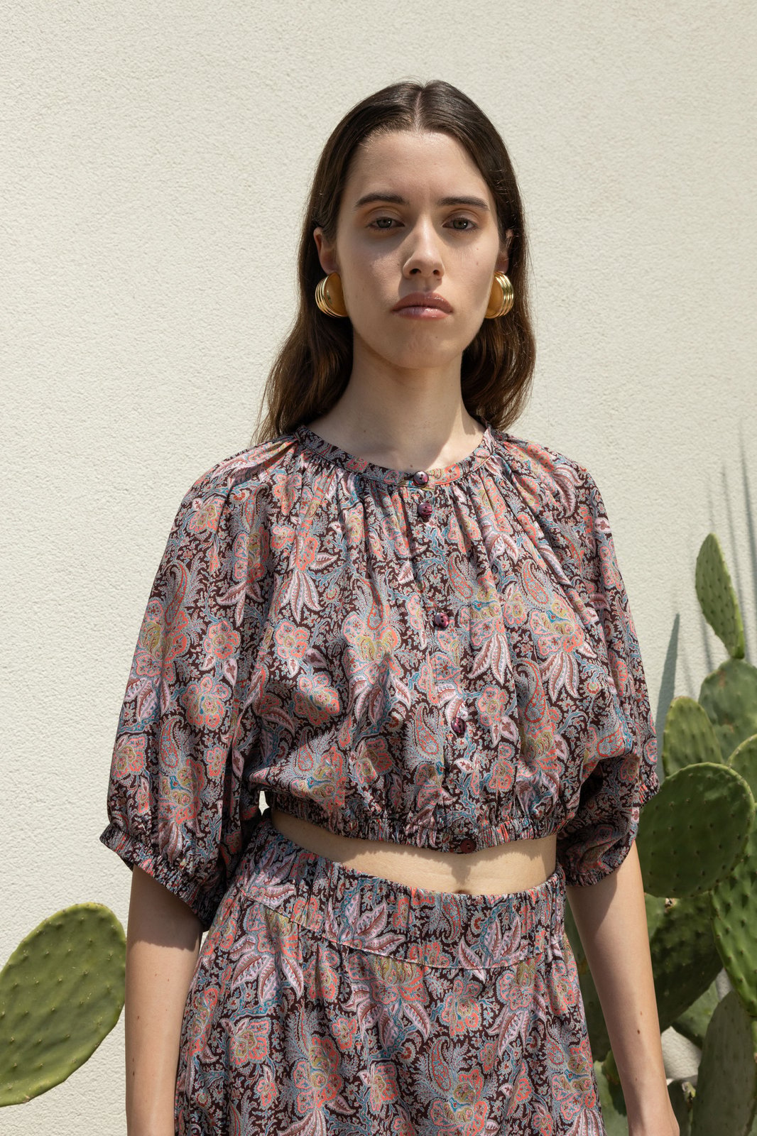 CAMICIA MATERA FLORAL ROSA €180 - 50%