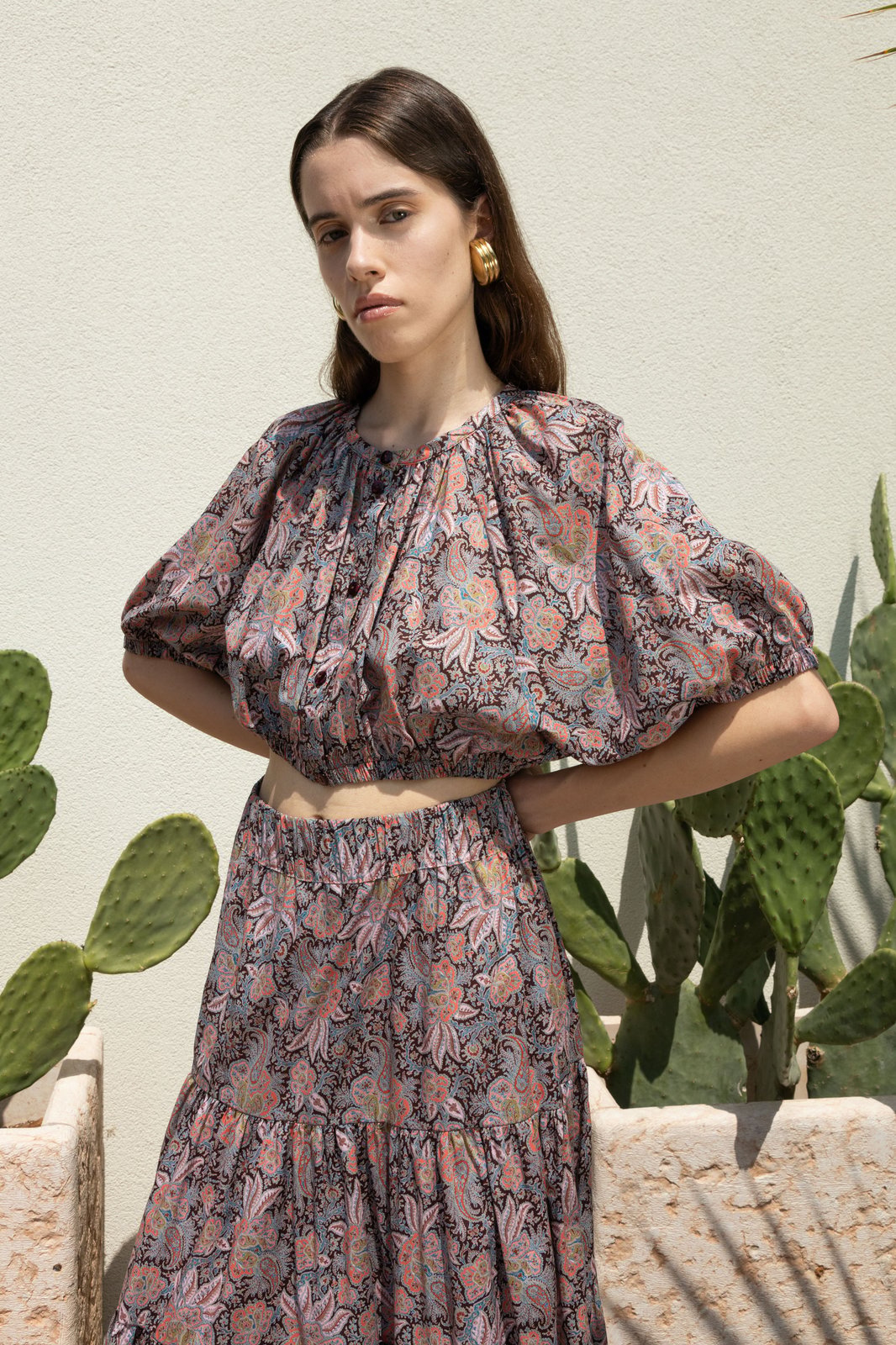 CAMICIA MATERA FLORAL ROSA €180 - 50%