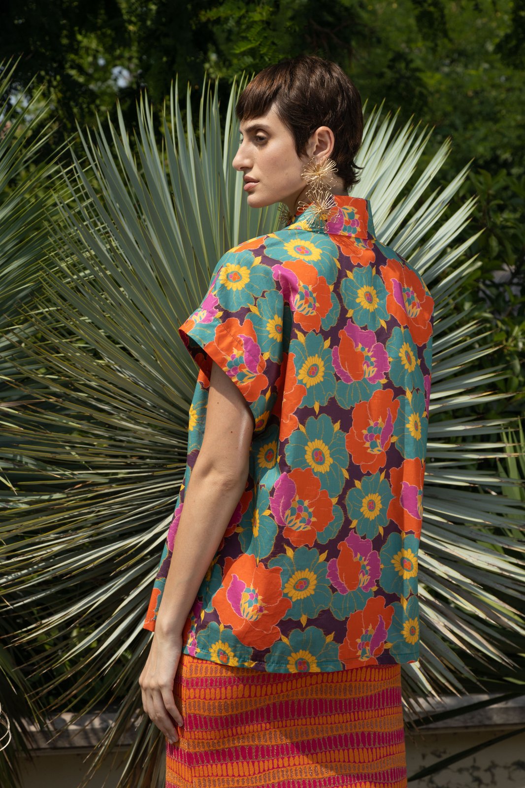 CAMICIA MESSICO ANEMONE PRUGNA €180 -50%