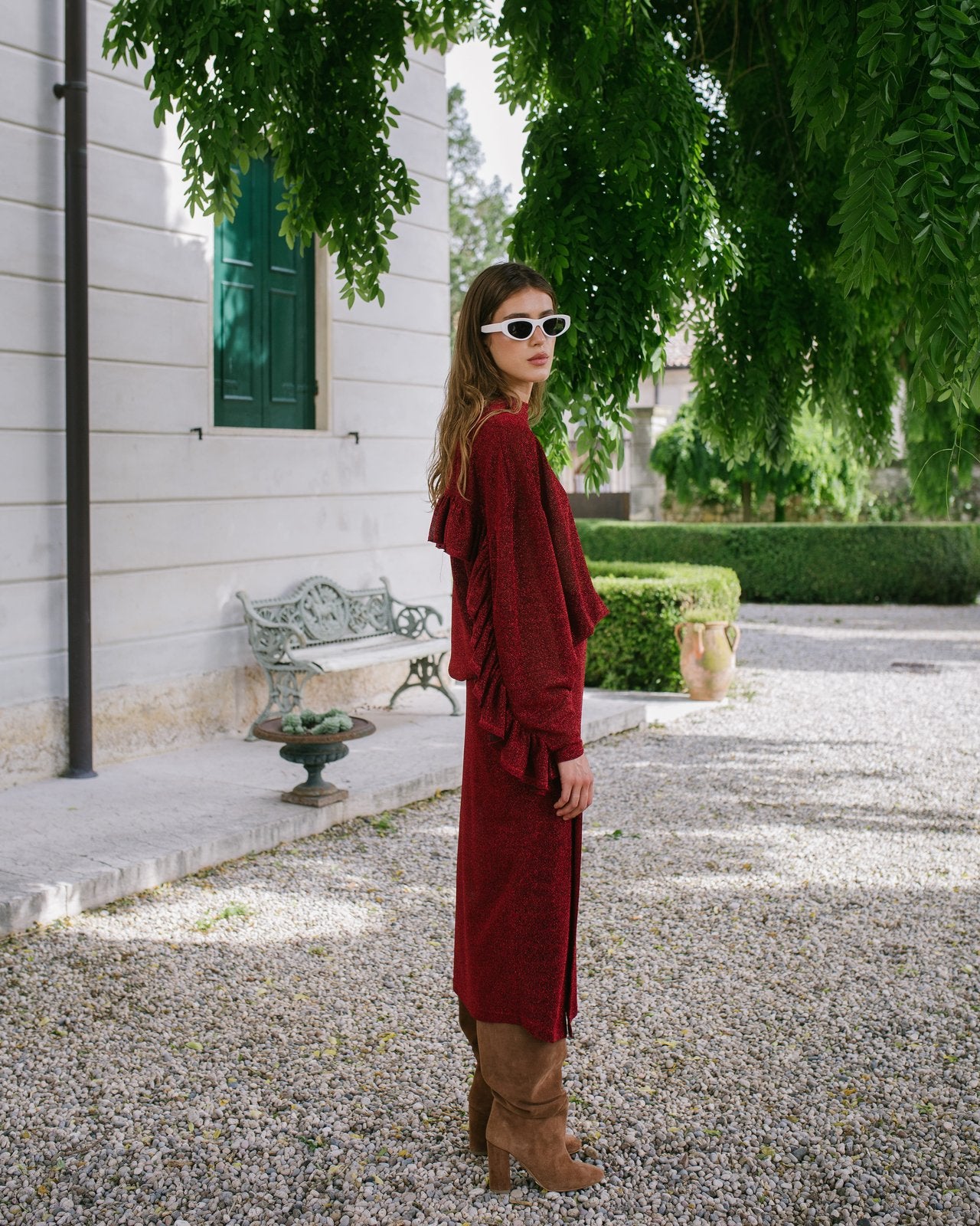 GONNA GISELLE LUREX ROSSO €137 - 50%