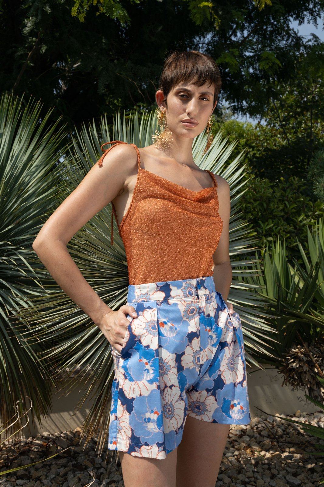 SHORTS PROVIDENCE ANEMONE BLU