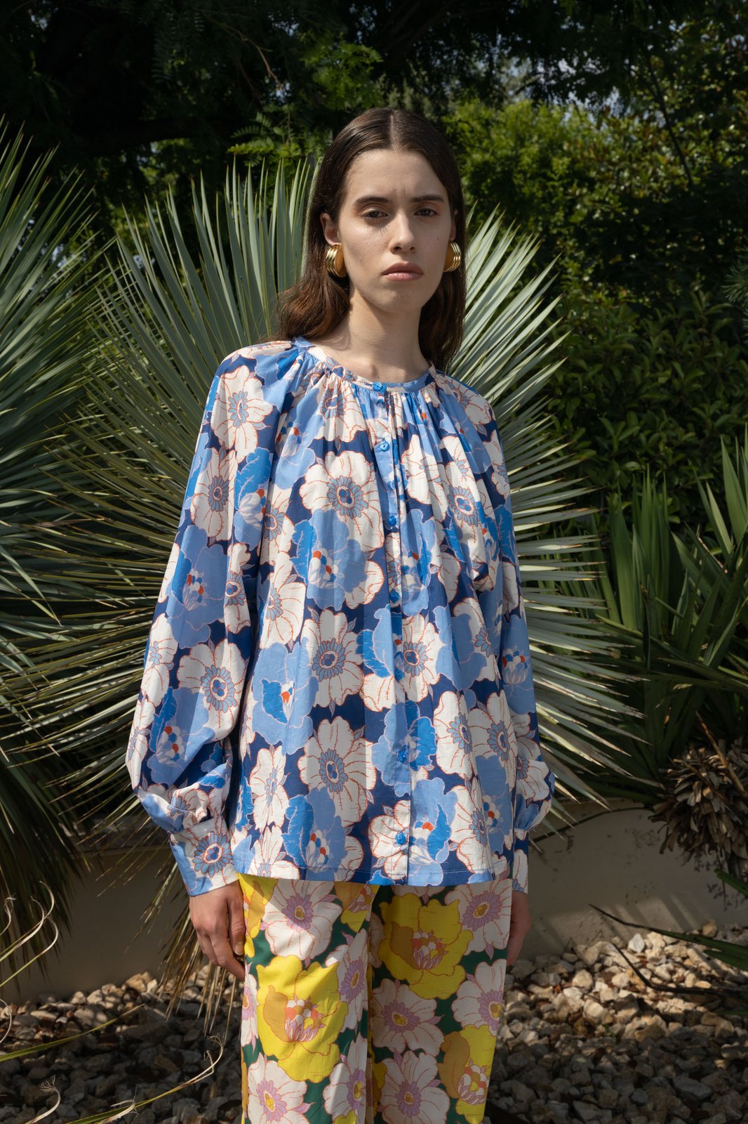CAMICIA MELANIE ANEMONE BLU