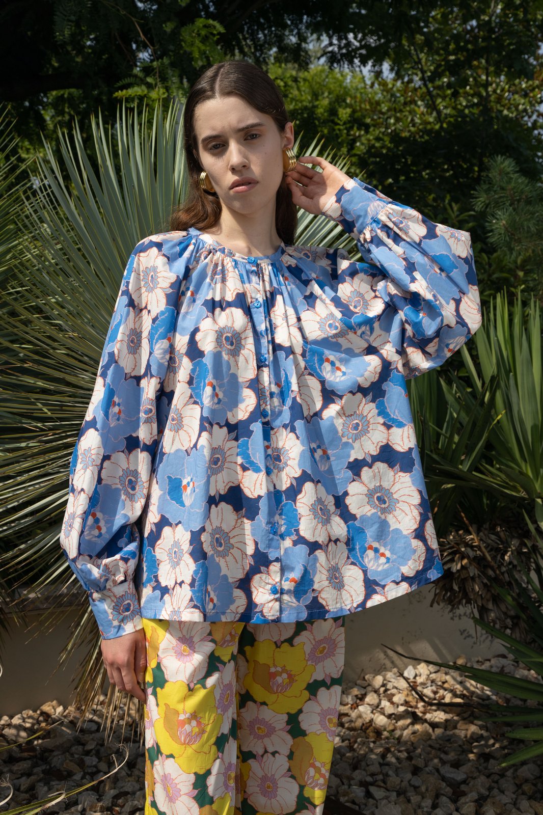 CAMICIA MELANIE ANEMONE BLU