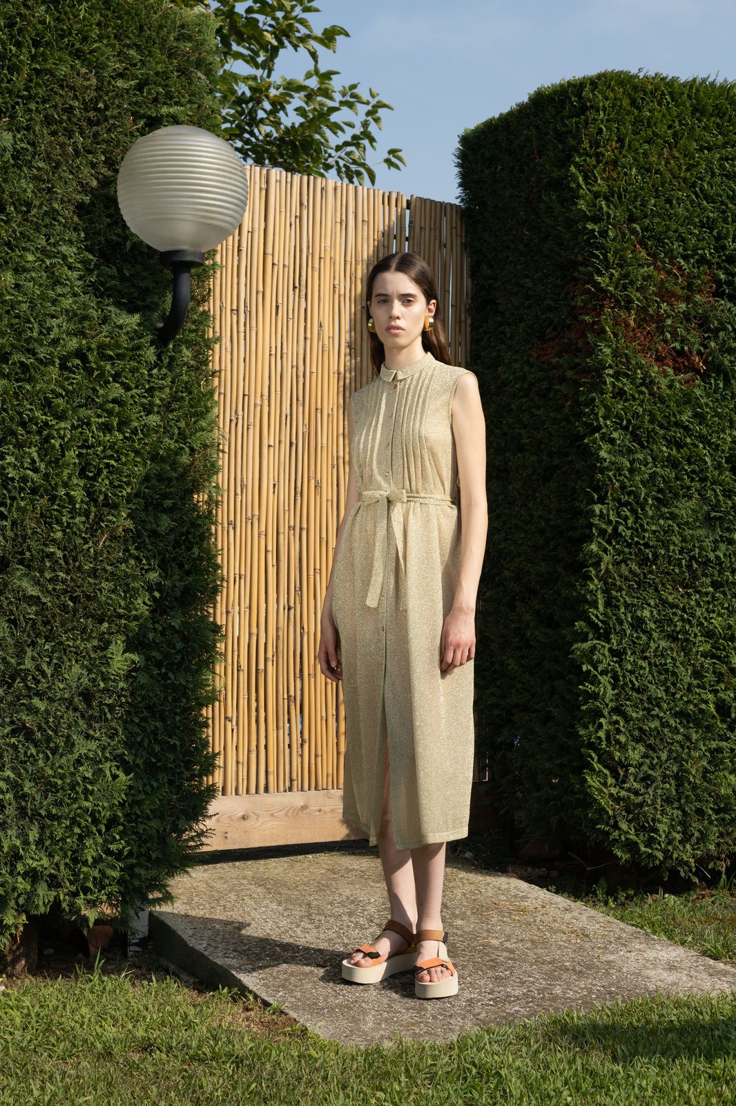 ABITO AUSTIN LUREX ORO BIANCO €186 -50%