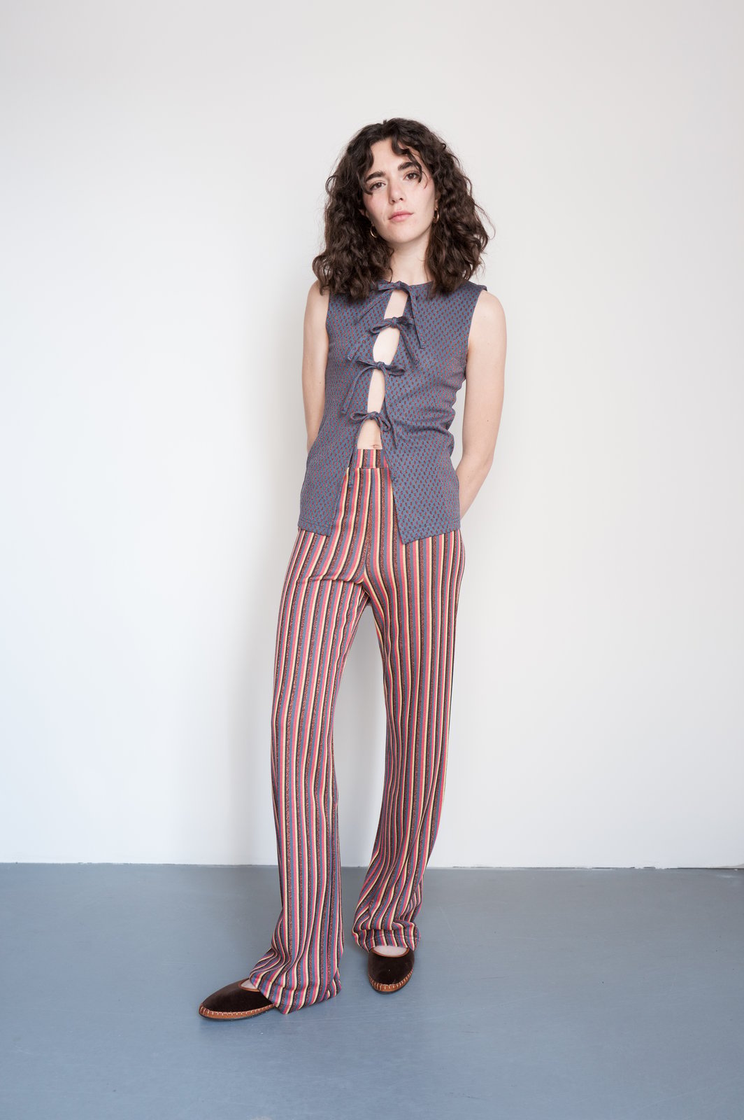 PANTALONE POLINESIA RIGHETTE MULTI RAME
